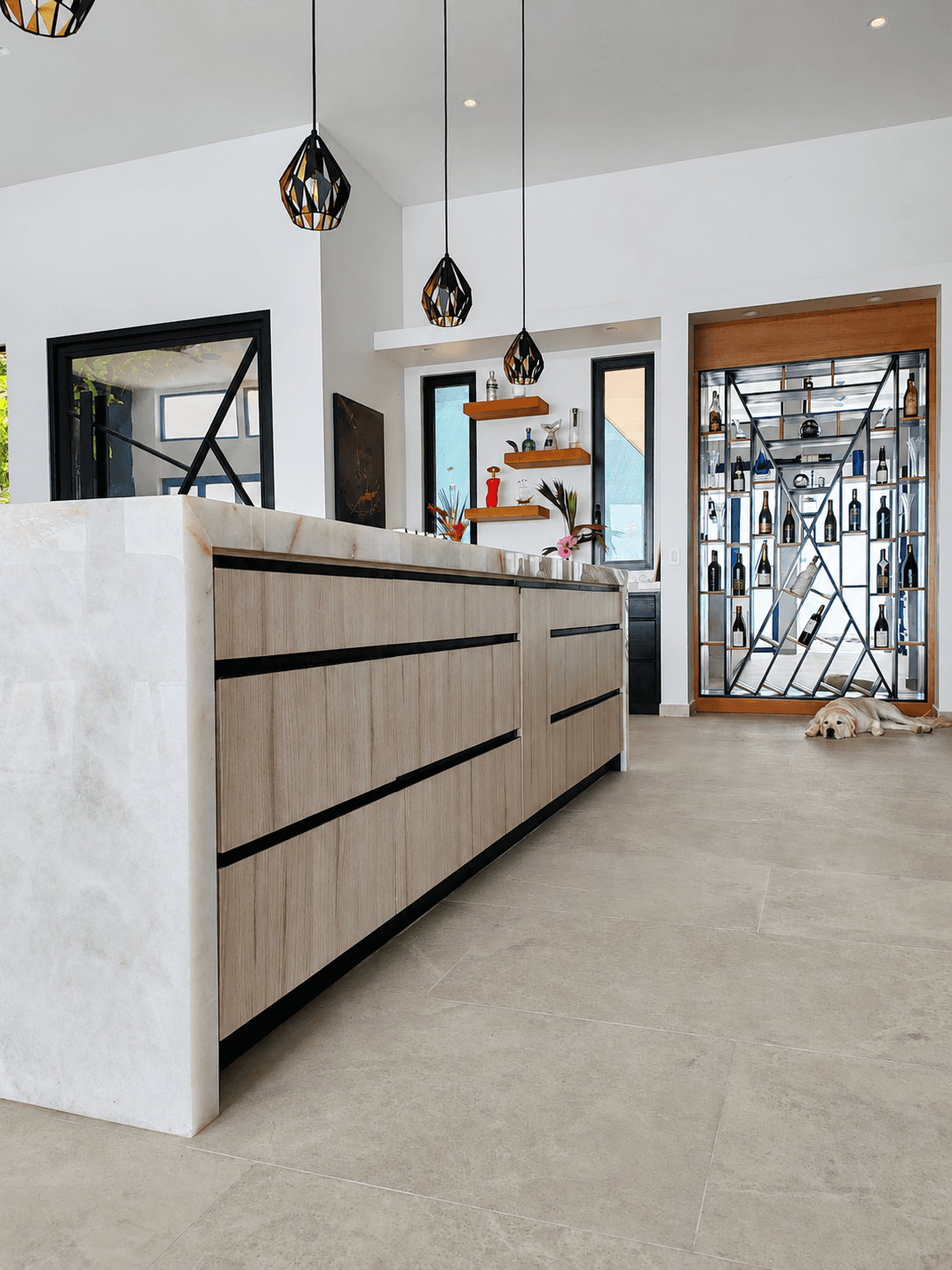 Cocina principal e isla - Casa Vergel