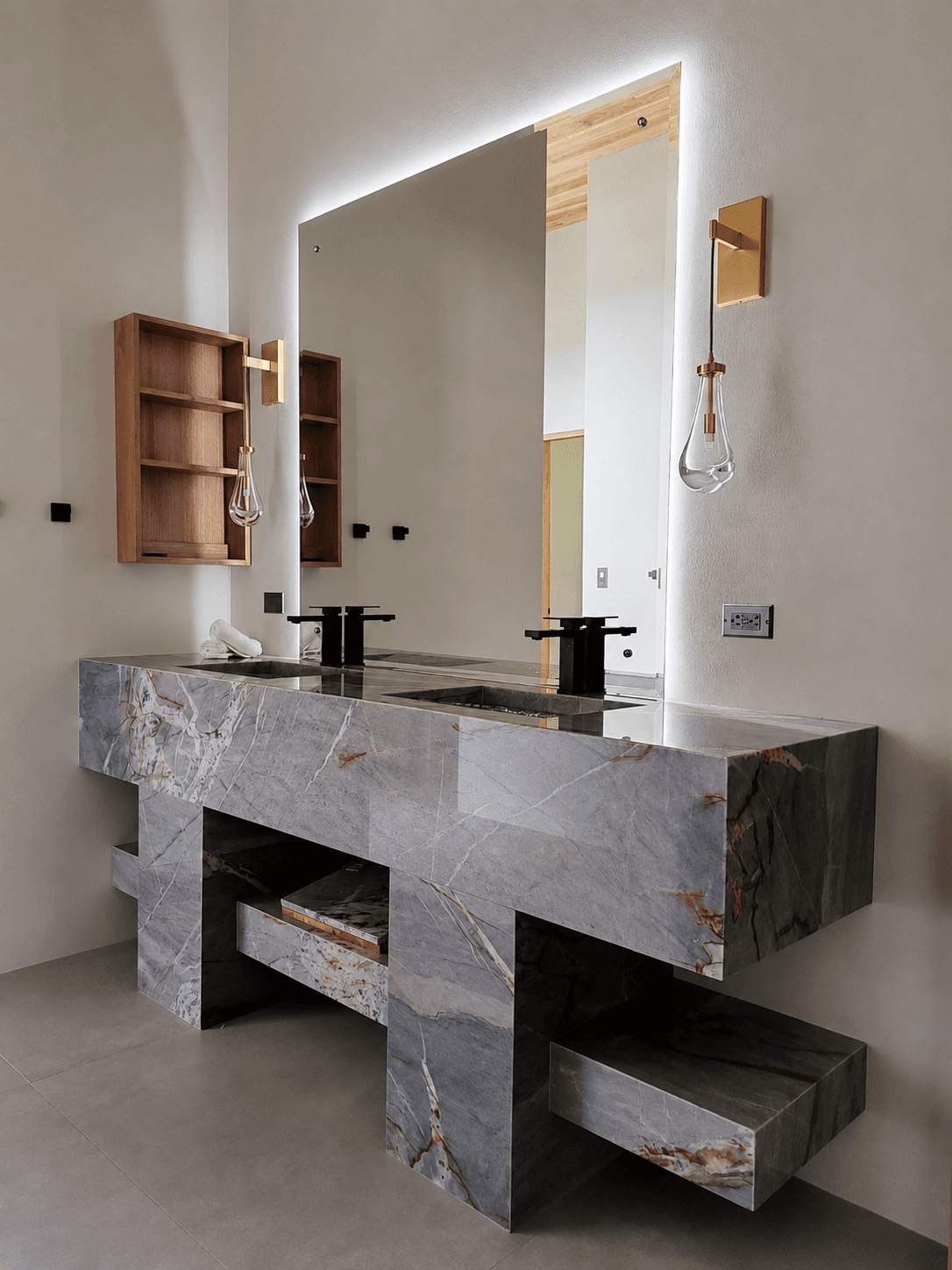 Baños y tocadores - Casa Satori